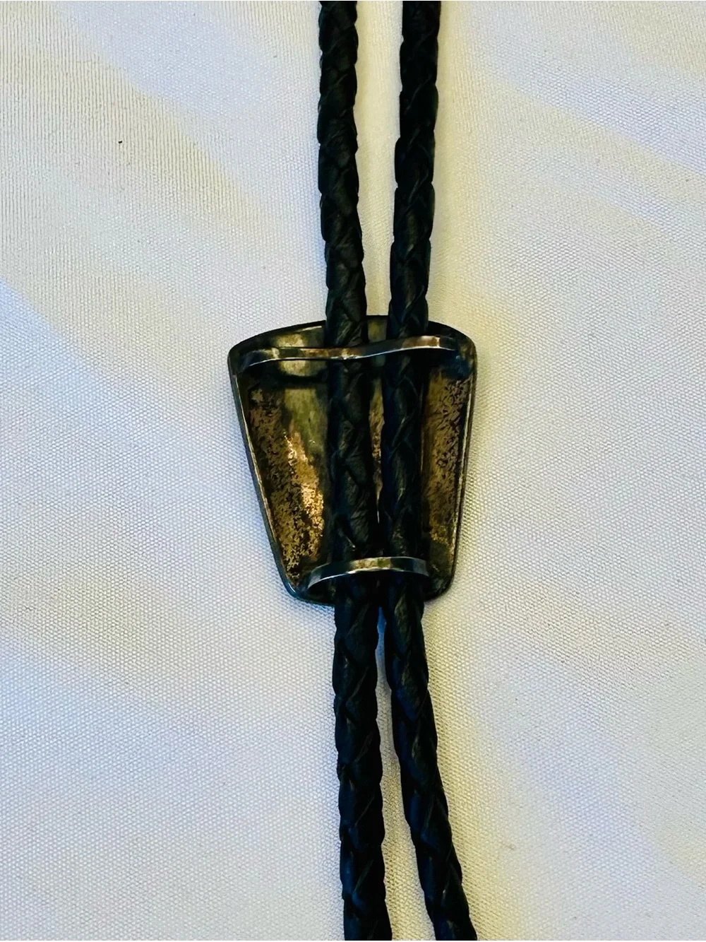Vintage Sterling Silver Hopi Roadrunner & Tree Bolo Tie